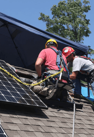 Installation de panneaux photovoltaïques