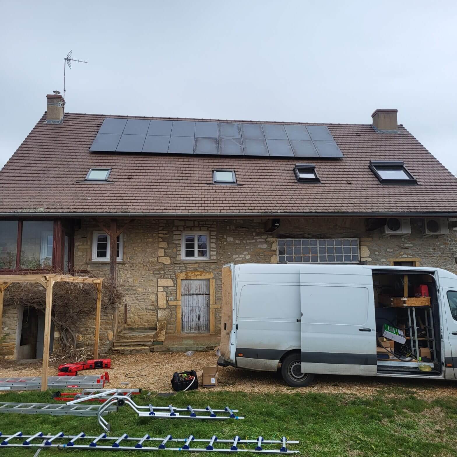 Installation photovoltaïque, en autoconsommation, d’une puissance de 7,5 kWc à Chenôves (71)