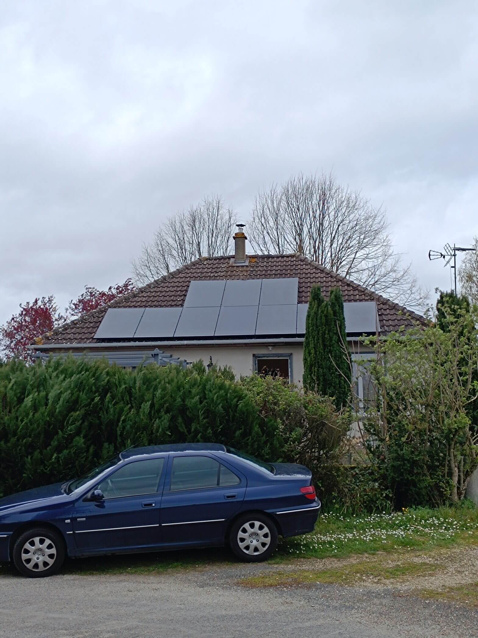 Installation photovoltaïque, en autoconsommation, d’une puissance de 3.75 kWc à Dordives (45)